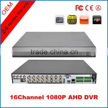 3 in 1 AHD analog IP 16ch 1080P ahd dvr recorder non realtime mini DVR