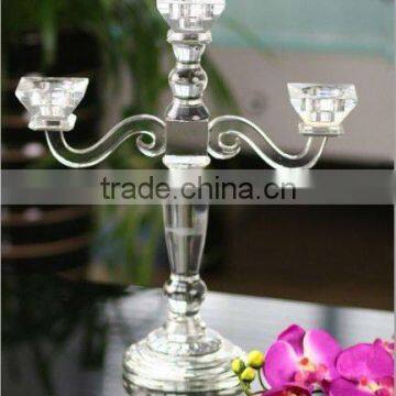 3 Arms Crystal Candelabra