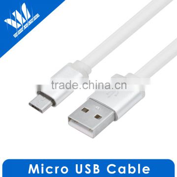 OEM Accepted Factory cheap price high quality micro usb cable, Flat design with TPE Jacket