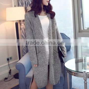 2015 fashion women long sleeve sweater coat