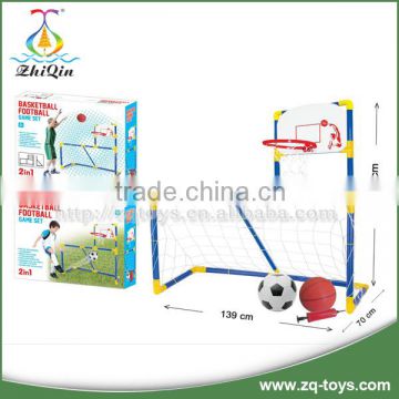 2 in 1 indoor football game basketball backboard ball game for kids