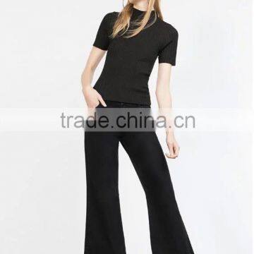 Wholesale clothing jeans of women girls fashion design ninth pants of denim pants