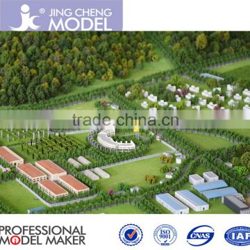 Architectural urban planning Model with landscapes