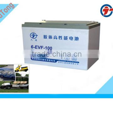 12V100AH Electric vehicle battery/EVF battery for golf car