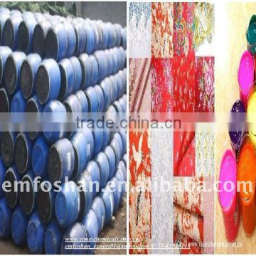 Water based pigment paste in chemicals for textile printing