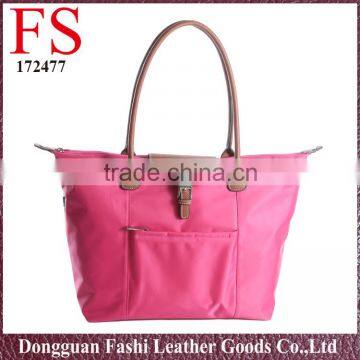 Dongguan new fashion tote bag style light weight nylon travel bags