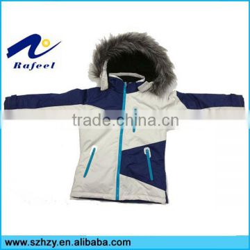 children's zipper jacket with fur collar