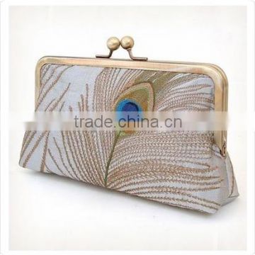 luxury peacock evening purse for party bag