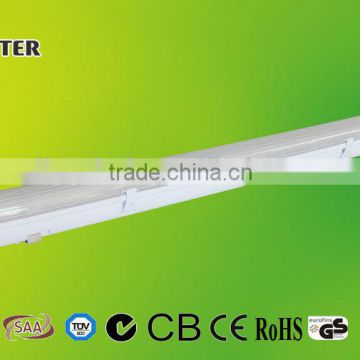 Shenzhen mabufacture high quality 5 feet led tri-proof tube ip65, 50w,110lm/w, ra80,PF>0,95, 5 years warranty