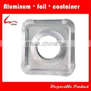 Household Kitchen Used Disposable Square Aluminum Foil Gas Stove Protector /Liner /Mat