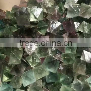 Natural rock fluorite quartz crystal pyramid