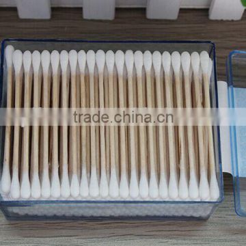 Cotton buds with wooden stick for ear
