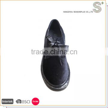 High Quality Fashion black velvet marten boots for party