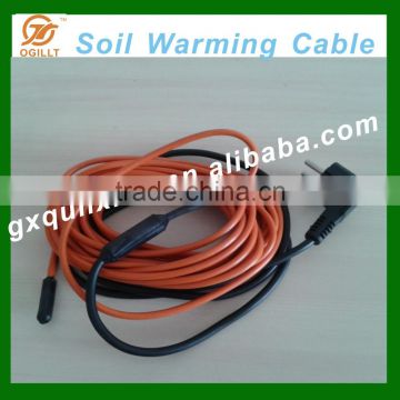 Garden warming up heating cable