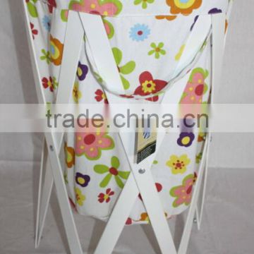 Whosale Foldable large capacity canvas laundry baskets / hamper / sorter