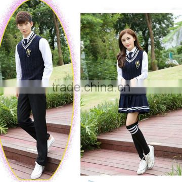 New arrival school uniform sweater & skirts, international school uniform design