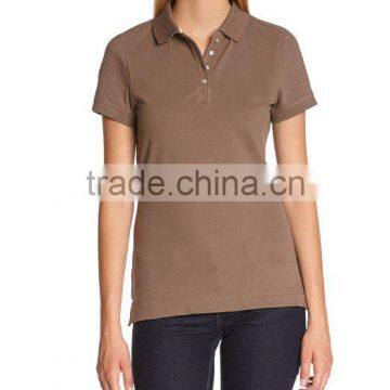 Blank women's polo t-shirt with 100% cotton-180g custom printed logo