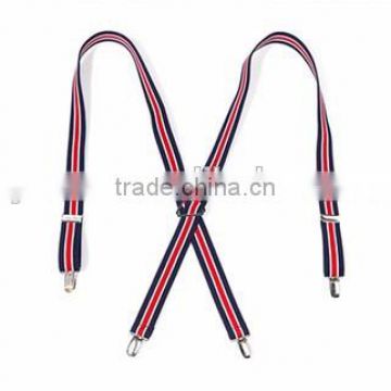 Fashion adult mens elastic canvas suspenders