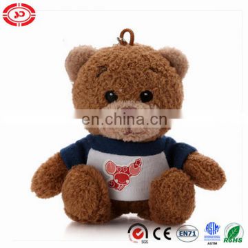 Lovely teddy 10cm pendent plush hot sale toy keychain