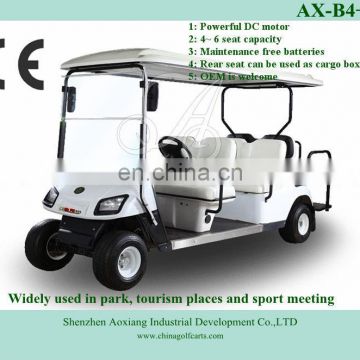 Cheap 6 seater ce approval electric car for sale from golf cart factory sale (AX-B4+2)