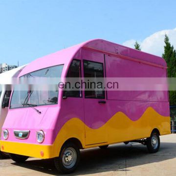 ice cream cart/mobile food truck/fast food kiosk, food vending cart design for sale
