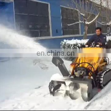 street cleaning  machine hysoon hy380 snow thrower snow blower skid steer loader
