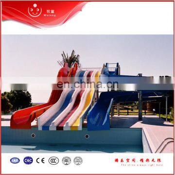 Commercial Quality Fiberglass Open Spiral Water Slide For Summer Pool Play