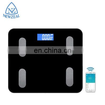 200Mah Usb Recharge Battery 6MM Tempered Glass 180KG Bathroom Body Scale