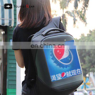 2020 trendy cool custom advertising backpacks LED screen bags for fashion person factory manufacturer