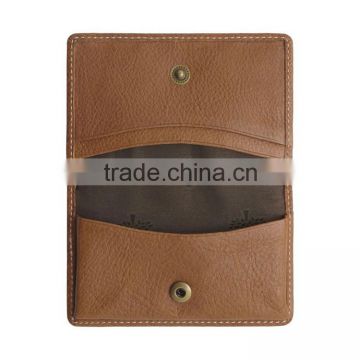 Top quality slim design leather card case genuine leather card cases