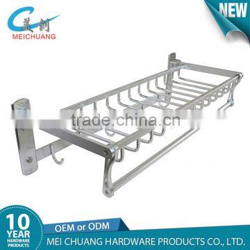 China manufacturer wall mounted foldable towel rack for small bathroom