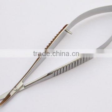 Castroviejo Spring Scissors curved sharp tips Ophthalmic eye instrument High Quality