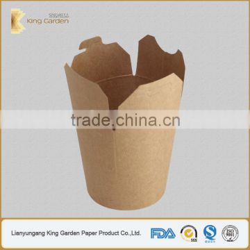 High Quality Kraft Disposable Paper Round Noodle Boxes