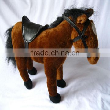 Realistic plush toy horse for 2013 New year