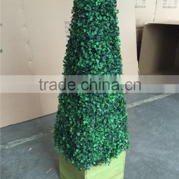 Hot selling artificial boxwood grass tower with high quality