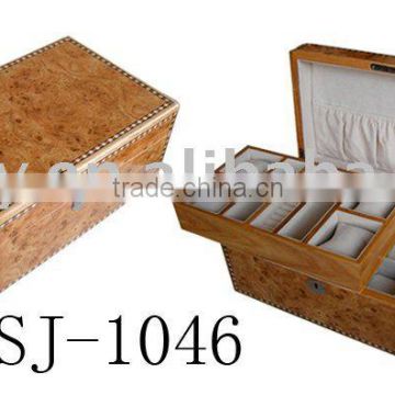 Double layers Wooden Jewellry Box