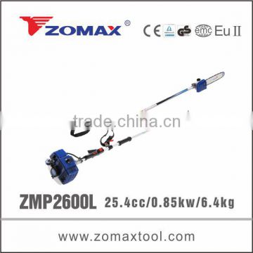 ZMP2600L 0.85 kw power long pole chain saw