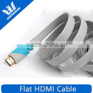 High Speed (25 Feet) HDMI 2.0 Flat Cable - Supports Ethernet, 4K, 3D, and Audio Return