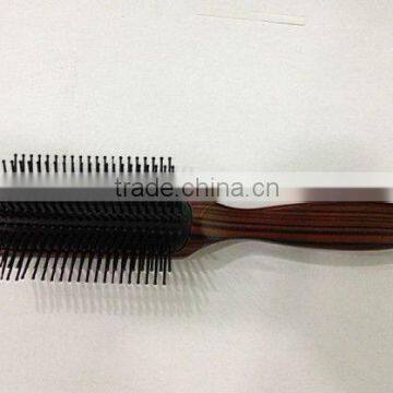 wood styling hair brush