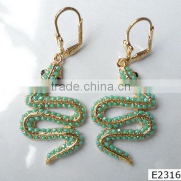 Top level Best-Selling gemstone beaded tassel earrings
