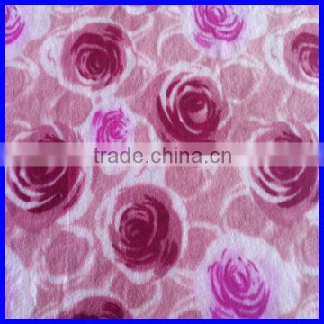 nice flower coral fleece printed fabric