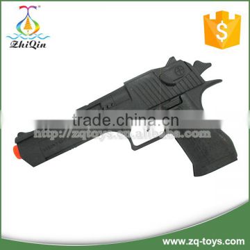 Realistic plastic black toy pistol for children