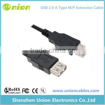 1M Male to Female Black USB 2.0 Extension Data Cable New and High speed