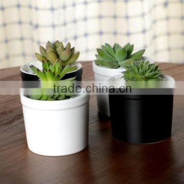 Hot sale mini size white ceramic flower pot planter