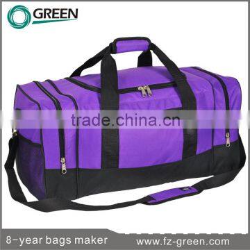 Fashion durable protege sport duffel bag with secret compartment