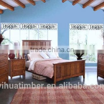 Muebles del dormitorio de madera de alta calidad 2015 en venta buena cama buena calidad