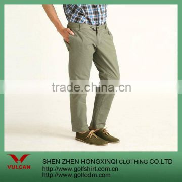 Washed cotton men's casual pants