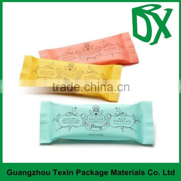 China manufacturer wholesale food grade milk chocolate packaging sachet with customized printing