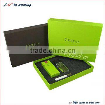 hot sale high quality flocking perfume box for packaging made in shanghai