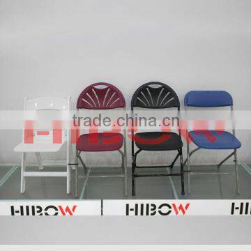 colorfu cheap fanback folding chair D002